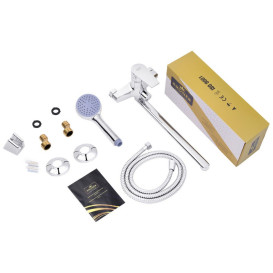 Змішувач для ванної кімнати Kroner KRM Oker-C070 з душовим гарнітуром хром CV019668