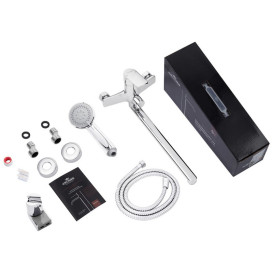 Змішувач для ванної кімнати Kroner KRP Dorn-C070 з душовим гарнітуром хром CV033915