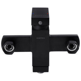 Смеситель для ванной Kroner KRP Edelstahl Kubus-SCH060 с душевым гарнитуром черный CV025652