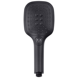 Смеситель для ванной Kroner KRP Edelstahl Kubus-SCH060 с душевым гарнитуром черный CV025652