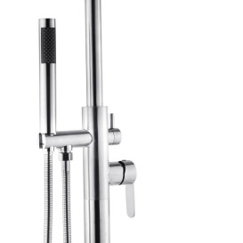 Смеситель для ванной Kroner KRP Edelstahl Klassisch ESG077 с душевым гарнитуром нержавеющая сталь CV029975
