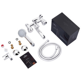 Змішувач для ванної кімнати Kroner KRP Hamburg-C060 з душовим гарнітуром хром CV014913