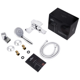 Смеситель для ванной Kroner KRP Harz-C060 с душевым гарнитуром хром CV023608