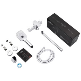 Смеситель для ванной Kroner KRP Makon-C070 с душевым гарнитуром хром CV033862