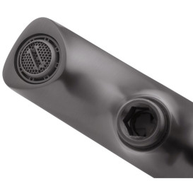 Смеситель для ванной Kroner KRP Makon-GRP060 с душевым гарнитуром графит CV033863