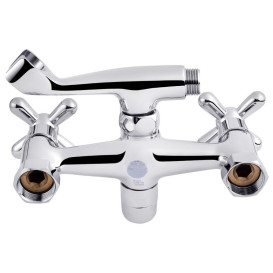 Змішувач для ванної кімнати Kroner KRP Royce-C070 з душовим гарнітуром хром CV029047