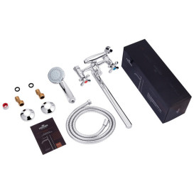 Змішувач для ванної кімнати Kroner KRP Royce-C070 з душовим гарнітуром хром CV029047