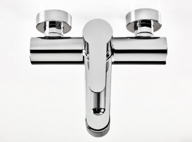 Смеситель для ванной настенный Ravak Puri PU 022.00/150 150 мм однорычажный латунь хром X070115
