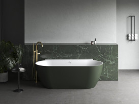 Смеситель для ванной Ravak Espirit напольный с душевым гарнитуром золото матовое X070615