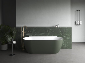 Смеситель для ванной Ravak Espirit напольный с душевым гарнитуром розовое золото матовое X070503