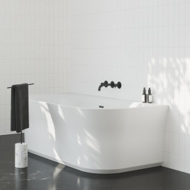 Смеситель для ванной Ravak Espirit настенный двухрычажный черный матовый X070277