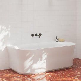 Смеситель для ванной Ravak Espirit настенный двухрычажный графит матовый X070314