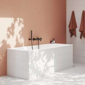 Смеситель для ванной Ravak Espirit настенный однорычажный графит матовый X070316