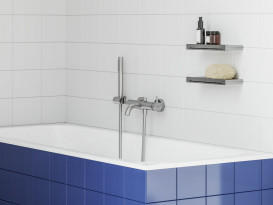 Змішувач для ванної кімнати Ravak Espirit з душовим гарнітуром хром глянсовий X07S123