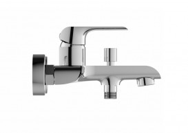 Змішувач для ванної кімнати Ravak Flat одноважільний настінний глянсовий хром X070119