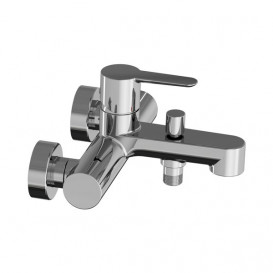 Змішувач для ванної кімнати Ravak Puri PU 022.01 настінний одноважільний хром X070169