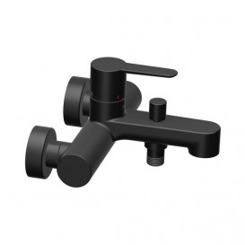 Смеситель для ванной Ravak Puri PU 022.21 настенный однорычажный черный X070192
