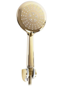 Смеситель для ванной Rea Bloom однорычажный с душевым гарнитуром белый/золото REA-B9932