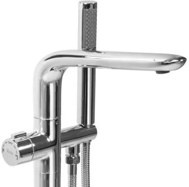 Змішувач для ванної кімнати Rea Clark підлоговий з душовим гарнітуром хром REA-B5301
