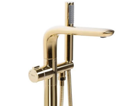 Змішувач для ванної Rea Clark з душовим гарнітуром золото REA-B5302
