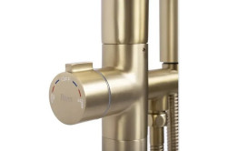 Змішувач для ванної Rea Clark з душовим гарнітуром матове золото REA-B5303