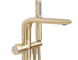 Змішувач для ванної Rea Clark з душовим гарнітуром матове золото REA-B5303