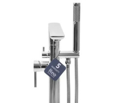 Смеситель для ванной Rea Flores напольный с душевым гарнитуром хром REA-B2712
