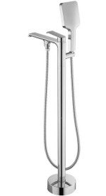 Змішувач для ванної кімнати Rea Hass підлоговий з душовим гарнітуром хром REA-B6400