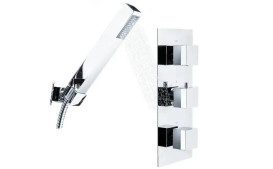 Змішувач для ванної Rea Hyper з душовим гарнітуром хром REA-B2059