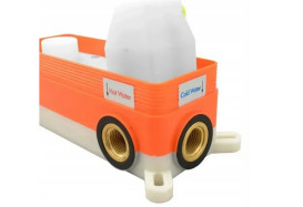 Змішувач для ванної кімнати Rea Lungo одноважільний з душовим гарнітуром золото REA-P4563