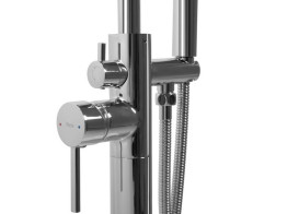 Смеситель для ванной Rea Mono напольный с душевым гарнитуром хром REA-B2715