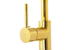 Змішувач для ванної Rea Ortis з душовим гарнітуром золото REA-B7430