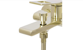 Смеситель для ванной Rea Soul однорычажный с душевым гарнитуром золото REA-B9923
