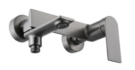 Смеситель для ванной Rea Storm однорычажный с душевым гарнитуром графит REA-B4585