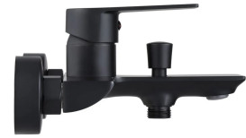 Смеситель для ванной Rea Urban однорычажный с душевым гарнитуром черный REA-B9910