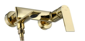 Смеситель для ванной Rea Veneta однорычажный с душевым гарнитуром золото REA-B6422