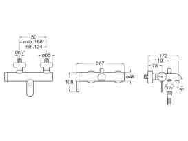 Смеситель для ванной Roca Ona однорычажный розовое золото A5A029ERG0
