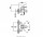 Змішувач одинважільний для ванни з душем Teka колекція MB2 хром 40.122.02