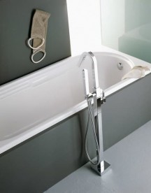 Смеситель для ванной Treemme X-Change Mono однорычажный напольный хром 7603СС10