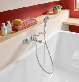 Змішувач для ванної кімнати Villeroy & Boch Architectura одноважільний хром TVT10300200061