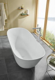 Змішувач для ванної кімнати Villeroy & Boch Conum підлоговий одноважільний хром TVT12700400061