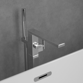 Смеситель для ванной Villeroy & Boch Mettlach напольный однорычажный хром TVT12600300061