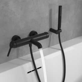 Змішувач для ванної кімнати Villeroy & Boch Skyla одноважільний матовий чорний TVS116003000K5