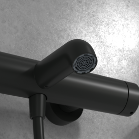 Змішувач для ванної кімнати Villeroy & Boch Skyla одноважільний матовий чорний TVS116003000K5