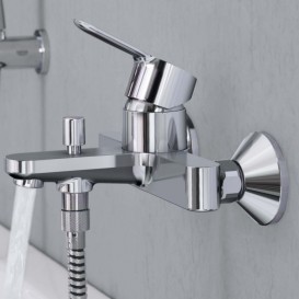 Смеситель для ванны Grohe BauEdge однорычажный латунь хром 23605000