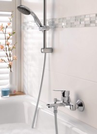 Смеситель для ванны Grohe BauEdge однорычажный латунь хром 23605000