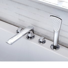 Смеситель для ванны Kludi Ameo двухвентильный на 4 отверстия 414240530