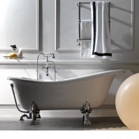 Смеситель для ванны Kerasan Retro двухвентильный с душевым комплектом хром 739490