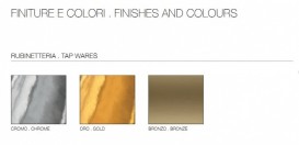 Змішувач для ванни Kerasan Retro двухвентильний з душовим комплектом золото 739491