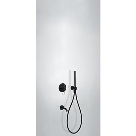 Змішувач для ванни Tres Study colors вбудований з ручним душем чорний матовий 26218003NM